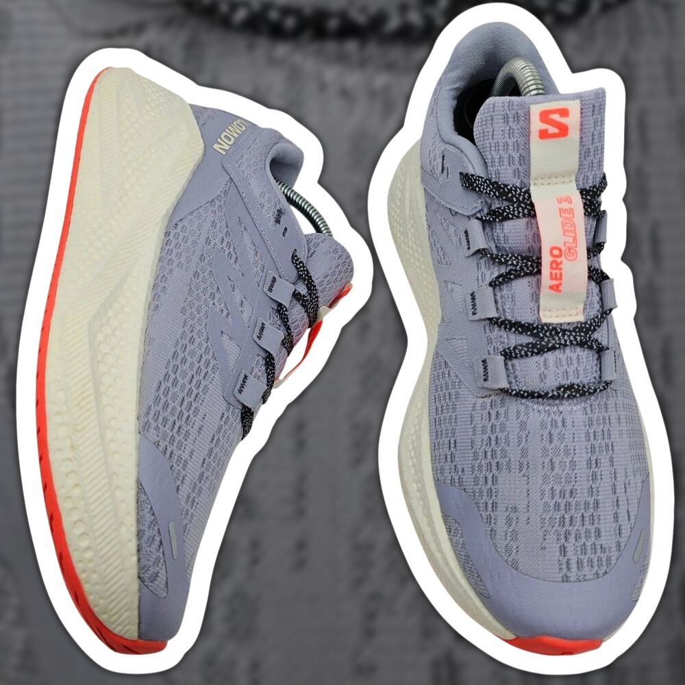 Salomon Aero Glide 3 Cosmic Sky Womens 9 Running Shoes Sneakers Athletic Purple